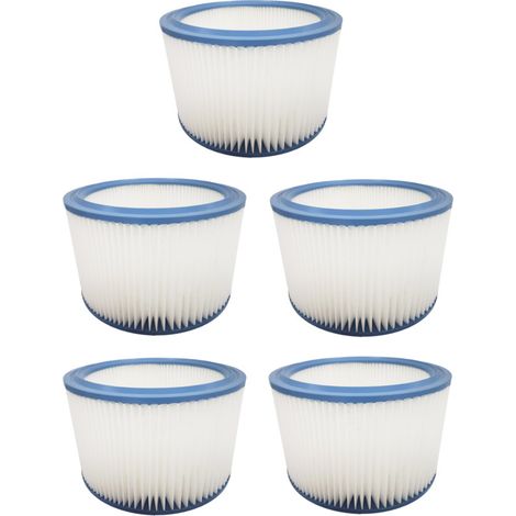 5x Trade-Shop Patronen-Filter / Zylinderfilter / Lamellenfilter für Protool VCP 10 E VCP 260 E-M (bis Baujahr 2010) 625324 630506 IPC/Soteco NRG 1/30 TC Cleaner (1/3)