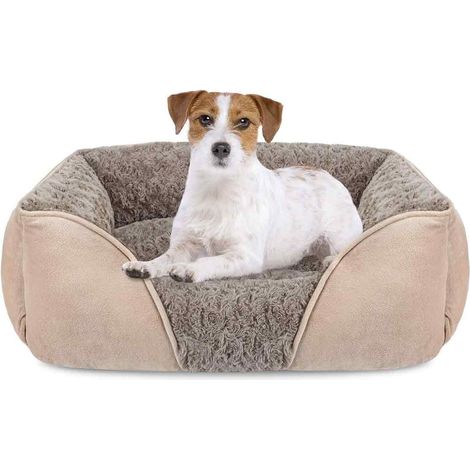 Hondenmand - Grotvormig Ontwerp - Anti-slip Onderkant - Wasbaar Roze Fluweel - Voor Kleine En Middelgrote Honden En Katten - 63 x 53 x 20 cm (1/5)