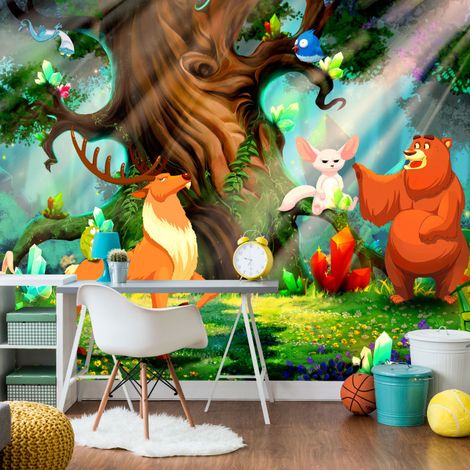 Papier Peint "Bear & Friends" 70 x 100 cm (1/2)