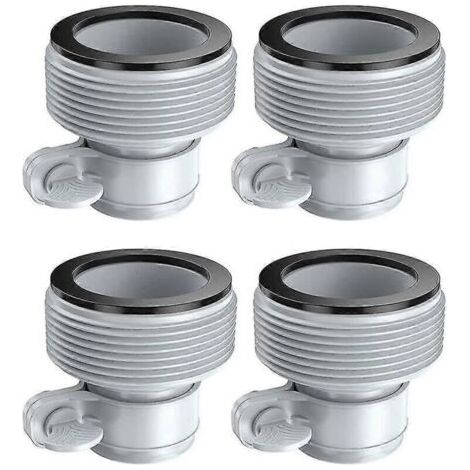 4-teiliger Gartenschlauch-Adapter, wiederverwendbare Schlauchverbinder für Filterpumpenanschlüsse, Poolzubehör