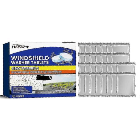 Pastilles lave-glace, rénovation et décontamination des vitres de véhicules, agent nettoyant multifonctionnel (1/5)