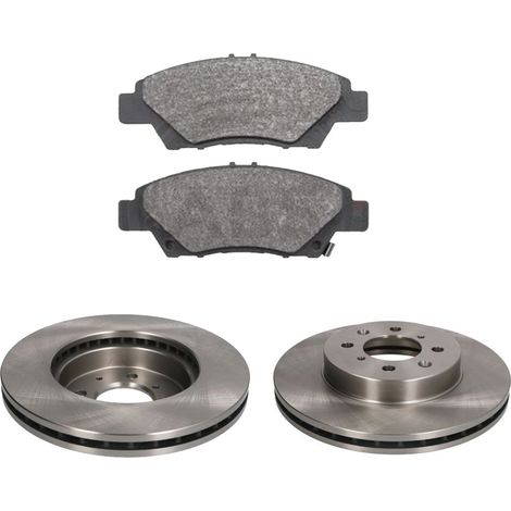 KIT FRENI ANTERIORI compatibile con HONDA INSIGHT (ZE) - DISCHI + PASTIGLIE OEM: FDB4404 / DDF492 , DDF492C /SOSTITUZIONE DIRETTA/BASSA POLVERE/SILENZIOSO (1/5)