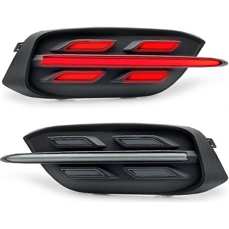 LED-Reflektor-Rückleuchten für die hintere Stoßstange, Bremslichter und dynamische Blinker (Modelle 2016-2020). (1/5)