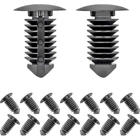 20 Pièces Clips de Fixation pour Pare-chocs Auto, Rivet en Plastique pour Trous de 10 mm, Compatible avec la Plupart des Voitures