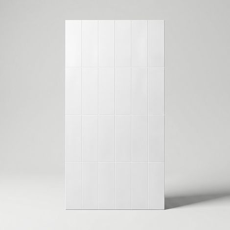 Carrelage Mur Mainzu White Mate 10x30 cm