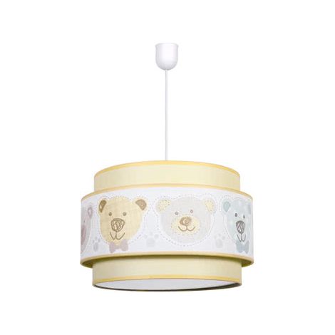 Suspension Panda Jaune Pastel 1xE27 (Ø35cm)