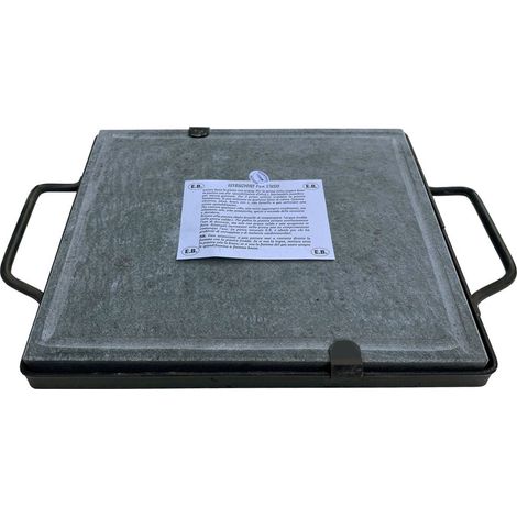 Pietra ollare piastra naturale con telaio nero cm. 30x40 - Salone (1/2)