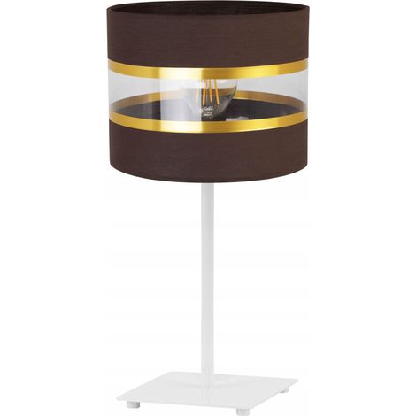 LAMPADA DA COMODINO, ELEGANTE PARALUME ORO, 20 CM (1/5)