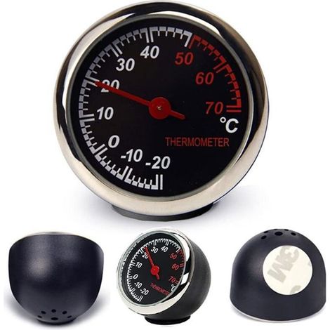 Thermomètre de voiture analogique mécanique haute précision - transparent (1/5)