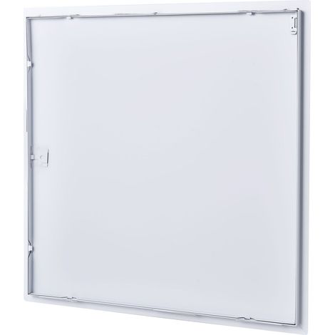 Panneau d acces plaque platre 64x64cm acier galvanise charniere installation facile plomberie electricite decoupe 62cm blanc (1/5)