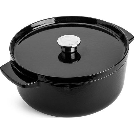 KitchenAid Gusseisen-Bratentopf 5,2 Liter schwarz onyx