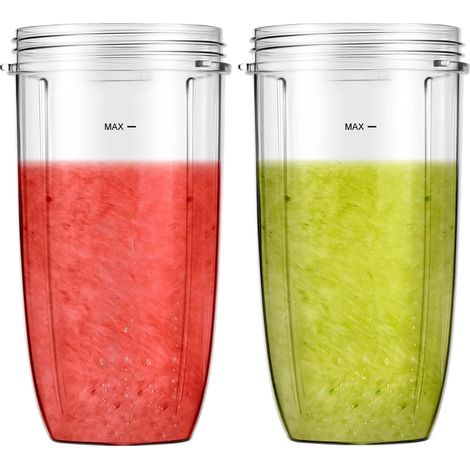 Pièce de rechange pour Mixeur remplacement Cups pour Nutribullet mixeur, 32oz Cups avec Nutri Bullet 600W/900W Blenders (2-) (1/5)