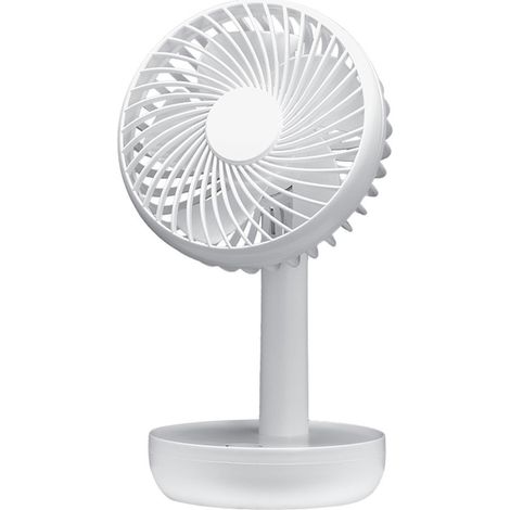 Ventilador de sobremesa inalámbrico Lemosin motor DC 5W blanco (1/3)