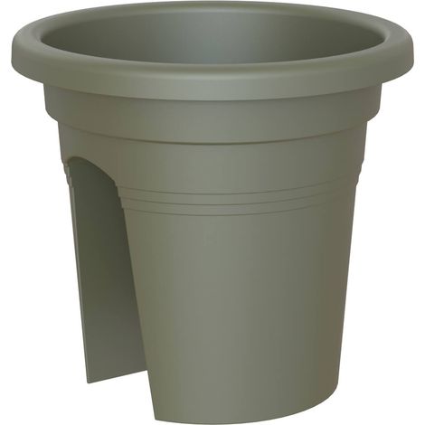 artevasi© VENEZIA Geländertopf Dry Green olivgrün 30 cm - Kunststoff