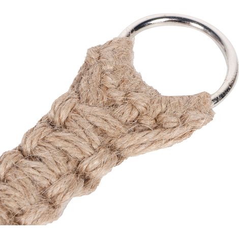 Support pour plantes suspendues, pot de fleurs suspendu avec corde et perles en bois, décoration intérieure et extérieure (1/5)