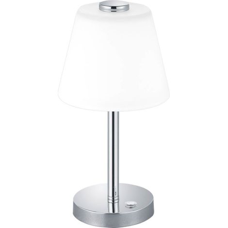 Lampada tavolo da Interno a LED in Metallo Cromo