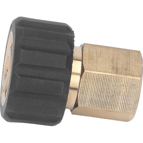 Hochdruckreiniger-Pistolenadapter, 5000 PSI flexibler Schlauch, Ersatzteil, G3/8-Innengewinde auf M22 15-mm-Innengewinde, Ersatzteilzubehör (1/5)