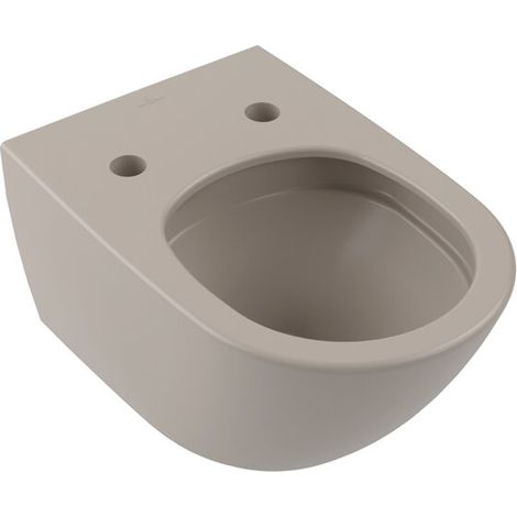 Villeroy & Boch Antao WC suspendu - sans bride de rinçage - TwistFlush - CeramicPlus - Amande mat (beige) (1/2)