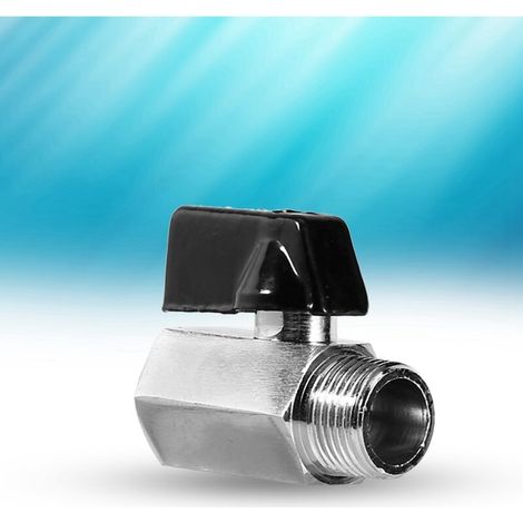 Messing-Kugelhahn 1/2", 3/8", 1/4", 1/8", BSP-Außen-/Innengewinde für Druckluft