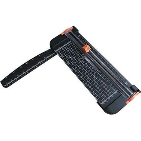 Massicot professionnel A4 12 pouces pour scrapbooking et travaux manuels avec ciseaux de sécurité automatiques (1/4)