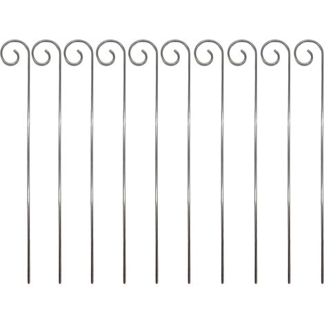 10 pièces Étiquettes de Plantes en métal résistant aux intempéries étiquettes Potager Ardoise marque plante pour jardin Cadre de support en métal de 30 cm(L'ensemble ne comprend pas d'ardoise) (1/5)