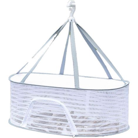 Séchoir à linge portable en filet, étagère à herbes pliable C-- (1/5)