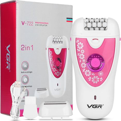 Rasoir électrique épilateur corporel femme sans douleur, machine portative à épiler pour femmes, rechargeable (1/5)