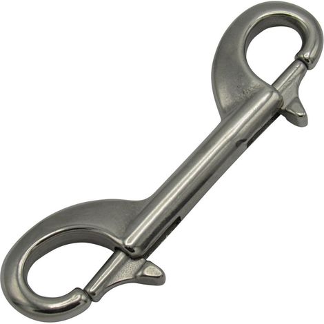 Double Ended Snap Hook for Dog Leash Stainless Steel 89MM (Lead Collar Pet) (1/5)