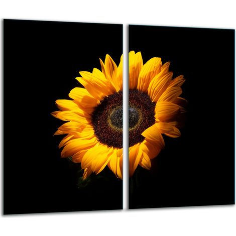 Schneidebrett aus Glas, 2x 30x52, Blume (1/5)