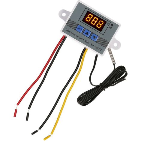 Regolatore elettronico di temperatura, modulo termostato con display a LED, interruttore di controllo della temperatura con sonda NTC impermeabile da -50 a 110 ℃ per frigorifero 110 220 V 1500 W (1/5)