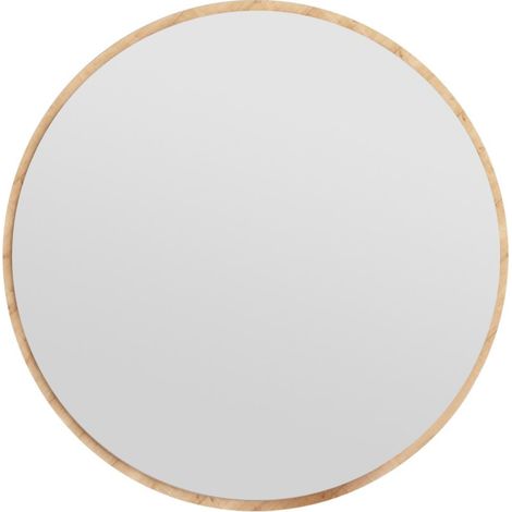 Specchio in legno "Ozze" - 60 x 60 cm - Beige
