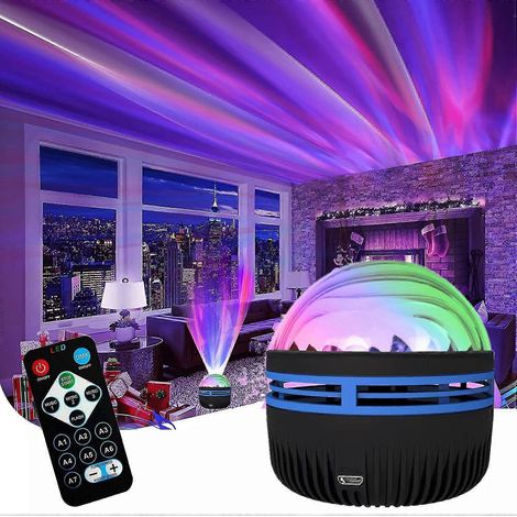 Projecteur de veilleuse étoilée Northern LED Galaxy + Lampe à vagues océaniques + Télécommande (1/5)