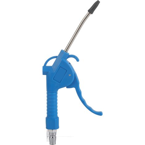 Lance à air comprimé souffleur poussière pour usage industriel, poignée renforcée, bleu (1/5)