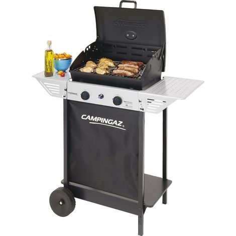 Gasgrill mit zwei Brennern und Seitenregalen Campingz Xpert 100 l plus Rocky (1/5)
