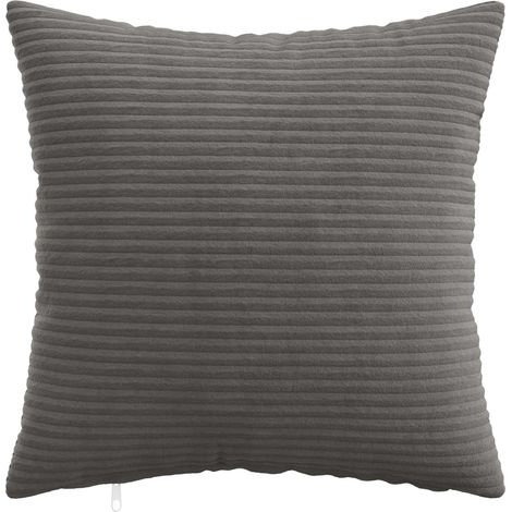 vidaXL Funda de almohada 2 pcs HEERLEN Gris oscuro 35 x 35 cm pana (1/2)