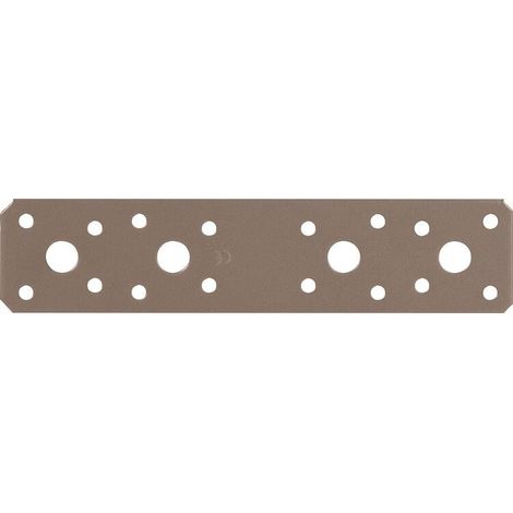 Raccord plat DURAVIS® 180 x 40 x 3,0 mm, matériau : Acier, galvanisé sendzimir, surface : beige nacré RAL 1035