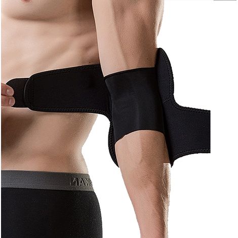 Manchon De Compression Pour Coude - Soutien Élastique En Néoprène - Protection Et Rééducation Du Coude Pendant L'Entraînement - Taille Unique (1/5)