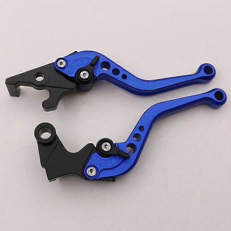 Convient pour Yamaha YZF R25, poignée de frein, d'embrayage et de klaxon, guidon modifié en alliage d'aluminium MT03 R3 (bleu 2) (1/5)