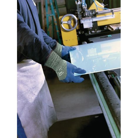 ActivArmr® 80-658 guante protector resistente a cortes talla 8 moteado verde / azul 6 PA (paquete de 12)