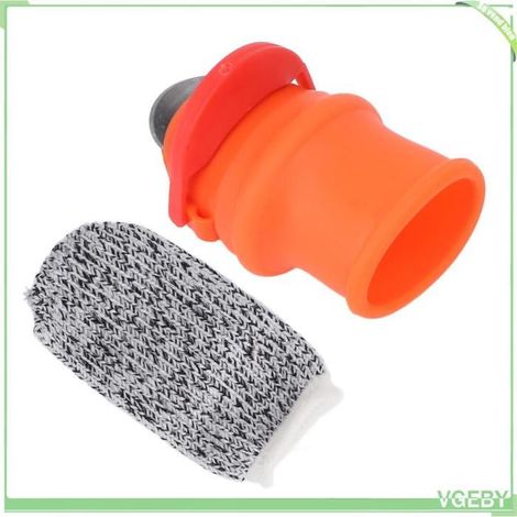 Couteau à pouce - FAFEICY - Manche silicone - Lame inox - Couvre-doigt anti-coupure - Capuchon de sécurité (1/5)
