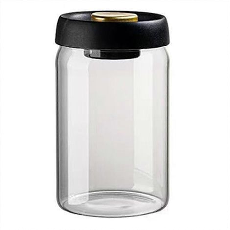 Acier inoxydable thé bocal anti humidité ménager thé rangement bocal pression vide haut qualité café grain Sealedjar C (1/5)