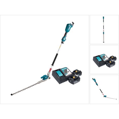 Makita DUN 500 WRG2 Akku Heckenschneider 18 V 50 cm Brushless + 2x Akku 6,0 Ah + Ladegerät