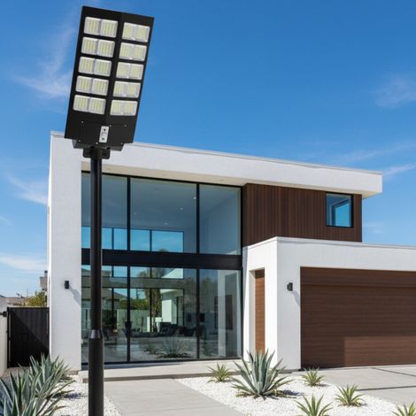 Farola solar Con sensor de movimiento - 520 W (1/2)