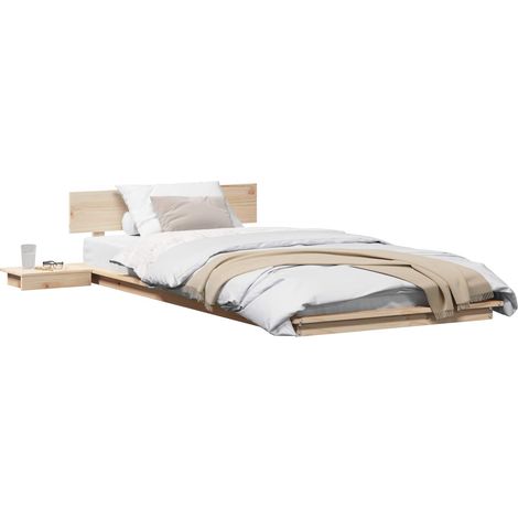 Maison Exclusive - Estructura de cama con cabecera Marrón 90 x 20