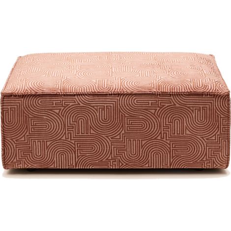 Pouf en Revêtement en chenille bicolore DYONIS (1/4)