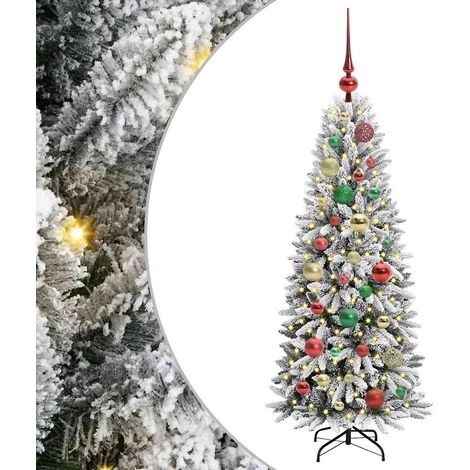 vidaXL Albero di Natale artificiale con 150 LED Bianco 120 cm (1/5)