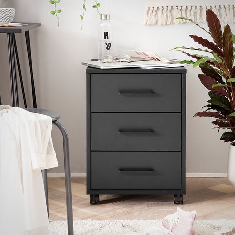 Rollcontainer 40cm breit in schwarz, RUMA-80 (1/5)