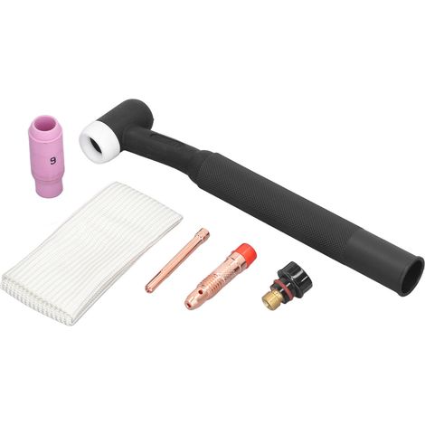 Kit de soudage TIG 6 pièces avec torche plasma, coupe nette et rapide, tête en cuivre et poignée en ABS pour WP17