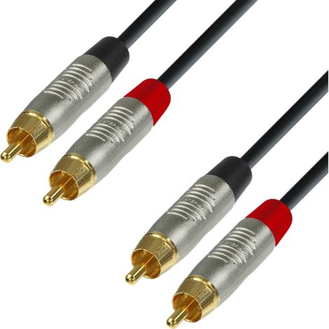 Cavo Rca 2 Maschi A 2 Maschi Rca 6 Metri Professional K4 TCC Rean K4tcc0600