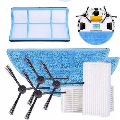 Passend für Zubehör des iLife V3V5X5V5S Saugroboters Seitenbürste, Filter, HEPA Filter Ersatztuch (1/4)